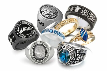 Various Grad rings in different styles and colors
